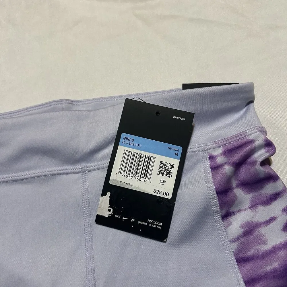 Nike Shorts Girls Medium Purple Gym Activewear New